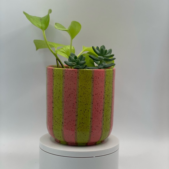 Striped Planter - Picture 2 of 2